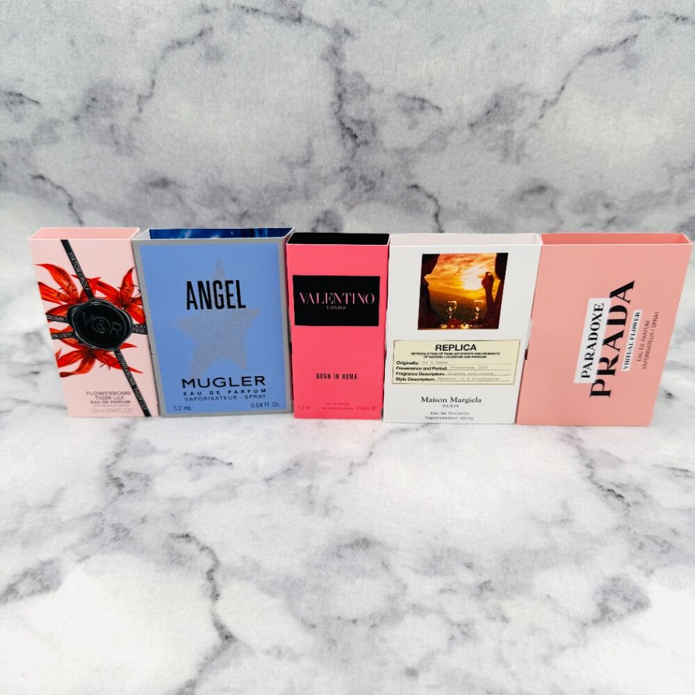 Lot of 5 Mugler,Viktor&Rolf,Prada,Valentino,Margiela,Angel,Paradoxe,Roma-5pc-NEW